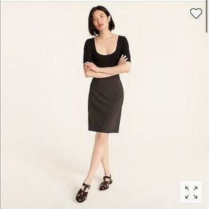 Heather Gray J. Crew No. 2 Pencil Skirt (0)